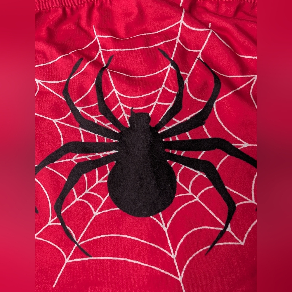 Tube Top / Red Spider Web Crop Top / Bandeau Top / Spider Crop Top - Picture 4 of 7